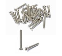 iexcell 25 Pcs #12-24 x 1-7/8" Stainless Steel 304 Phillips Drive Flat Head Countersunk Screws Bolts Kit