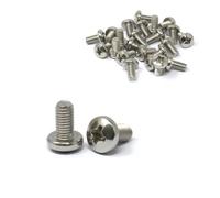 iexcell 25 Pcs M8 x 15mm Thread Pitch 1.25 mm Stainless Steel 304 Phillips Drive Pan Head Screws Bolts, Bright Finish