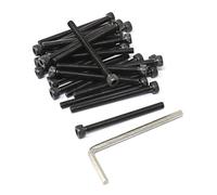 iexcell 25 Pcs Metric M5-0.8 x 60 Alloy Steel 12.9 Grade Hex Socket Head Cap Screws Bolts Kit