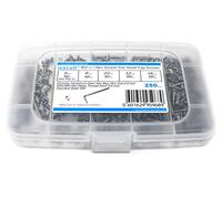 iExcell 250 Pcs Metric M3 x 6/8/10/12/16 Stainless Steel 304 Hex Socket Flat Head Cap Screws Bolts Assortment Kit
