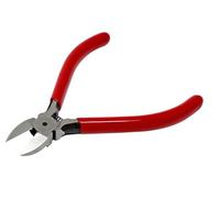 iexcell 4.0" Flush Cutter Side Cutter Wire Cutter Pliers Nippers Repair Tool, Red, Chrome-Vanadium Steel