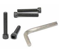 iexcell 4 Pcs M12 x 70mm Thread Pitch 1.75 mm Alloy Steel 12.9 Grade Hex Socket Head Cap Screws Bolts Kit, Black Oxide Finish