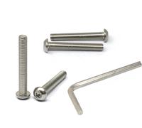 iexcell 4 Pcs M12 x 85mm Thread Pitch 1.75 mm Stainless Steel 304 Hex Socket Button Head Cap Screws Bolts Kit