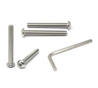 iexcell 4 Pcs M12 x 95mm Thread Pitch 1.75 mm Stainless Steel 304 Hex Socket Button Head Cap Screws Bolts Kit