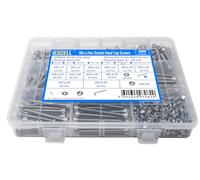 iexcell 450 Pcs M5 x 6/8/10/12/16/20/25/30/35/40/45/50 Stainless Steel 304 Hex Socket Head Cap Screws Bolts Nuts Washers Assortment Kit