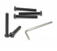 iexcell 5 Pcs M10 x 75mm Thread Pitch 1.5 mm Alloy Steel 10.9 Grade Hex Socket Button Head Cap Screws Bolts Kit, Black Oxide Finish