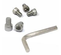 iexcell 5 Pcs M12 x 16mm Thread Pitch 1.75 mm Stainless Steel 304 Hex Socket Head Cap Screws Bolts Kit