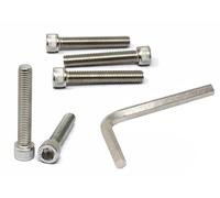 iexcell 5 Pcs M12 x 70mm Thread Pitch 1.75 mm Stainless Steel 304 Hex Socket Head Cap Screws Bolts Kit