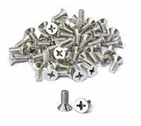 iexcell 50 Pcs 1/4-20 x 5/8" Stainless Steel 304 Phillips Drive Flat Head Countersunk Screws Bolts Kit