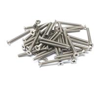 iexcell 50 Pcs #10-24 x 1-7/8" Stainless Steel 304 Phillips Drive Flat Head Countersunk Screws Bolts Kit