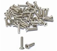 iexcell 50 Pcs #12-24 x 1 Stainless Steel 304 Phillips Drive Flat Head Countersunk Screws Bolts Kit