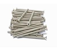iexcell 50 Pcs #8-32 x 2-1/2" Stainless Steel 304 Phillips Drive Flat Head Countersunk Screws Bolts Kit