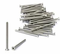 iexcell 50 Pcs #8-32 x 2-1/4" Stainless Steel 304 Phillips Drive Flat Head Countersunk Screws Bolts Kit
