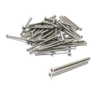 iexcell 50 Pcs #8-32 x 2-3/8" Stainless Steel 304 Phillips Drive Flat Head Countersunk Screws Bolts Kit