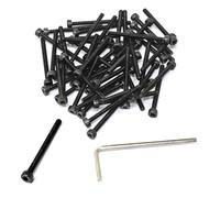 iexcell 50 Pcs M3 x 35mm Thread Pitch 0.5 mm Alloy Steel 12.9 Grade Hex Socket Head Cap Screws Bolts Kit, Black Oxide Finish