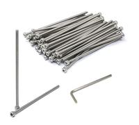 iexcell 50 Pcs M3 x 85mm Thread Pitch 0.5 mm Stainless Steel 304 Hex Socket Head Cap Screws Bolts Kit