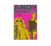 IEZUENR ANDY WARHOL LABEL Poster Classic Movies Prints Home Wall Aesthetic Gifts for Men And Women 12x18inch(30x45cm)