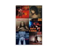 IEZUENR Ozzy Osbourne Albums Poster Home Wall Aesthetic Gifts for Men And Women 24x36inch(60x90cm)