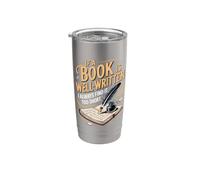 If a Book is Well Written I Always Find It Too Short Reading Stainless Steel Insulated Tumbler