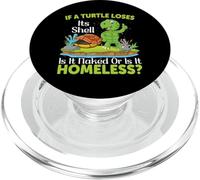If A Turtle Loses Its Shell Is It Naked Or Is | Turtle PopSockets PopGrip for MagSafe