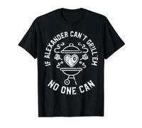 If Alexander Can't Grill'em No One Can First Name Alexander Value Graphic T-Shirt, Men, Black, S
