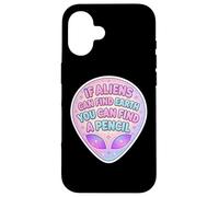 If Aliens Can Find Earth You Can Find A Pencil Woman Teacher Case for iPhone 16