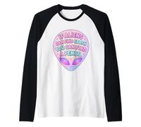 If Aliens Can Find Earth You Can Find A Pencil Woman Teacher Raglan Baseball Tee