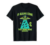 If Aliens Come They Bring More Birds Bird Watcher novelty T-Shirt