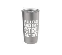 If All Else Fails Then Ctrl Alt Del Computer Programmer - Stainless Steel Insulated Tumbler