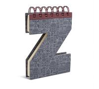 IF Alphabook Notebook - Letter Z, Initial Letter, Spiral Bound, Small Notebook, 32626