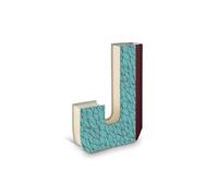 IF Alphabooks - Letter J,Gold/Ivory