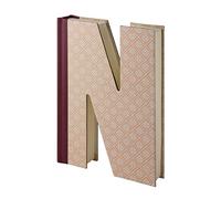 IF Alphabooks-Letter N,Gold/Ivory