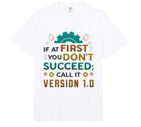 If at First You Don´t Succeed Call It Version 1.0 Engineer Comfort Colors Adult Heavyweight T-Shirt