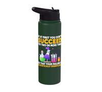 If At First You Don't Succeed Statistically Significant Stainless Steel Insulated Water Bottle