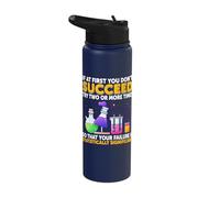 If At First You Don't Succeed Statistically Significant Stainless Steel Insulated Water Bottle
