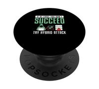 If At First You Don't Succeed Try Hybrid Attack Cyber Geek PopSockets Adhesive PopGrip