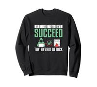 If At First You Don't Succeed Try Hybrid Attack Cyber Geek Sweatshirt