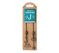 IF Book Keepers Personalised Bookmark - Letter J,Brown