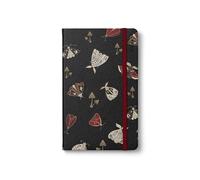 IF Bookaroo Notebook A5 Journal - Dark Moths, 192 Pages, Faux leather