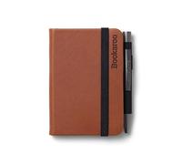 IF Bookaroo Notebook - A7 Pocket and Handbag size Notebook plus Black Ballpoint Pen, 192 pages - Brown