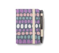 IF Bookaroo Notebook - A7 Pocket and Handbag size Notebook plus Black Ballpoint Pen, 192 pages - Pastels Cream - Dots