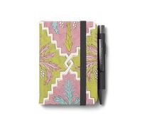 IF Bookaroo Notebook - A7 Pocket and Handbag size Notebook plus Black Ballpoint Pen, 192 pages - Pastels Charcoal - Palm