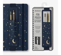 IF Bookaroo Pen Pouch - Moon & Stars, Dark Blue/Gold