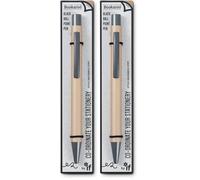 IF Bookaroo Pen, soft touch, colour coated pen with black ink - GOLD (Pack of 2)