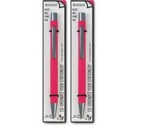 IF Bookaroo Pen, soft touch, colour coated pen with black ink - HOT PINK (Pack of 2)