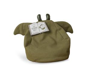 IF - BookTails Cosy Reading Rest - Soft Canvas Bean Bag - For Books & Tablets - Reading, Gaming & Watching - Wipe Clean - Dragon