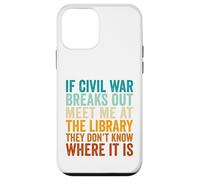 If Civil War Breaks Out Meet Me at The Library Vintage Retro Case for iPhone 12 mini