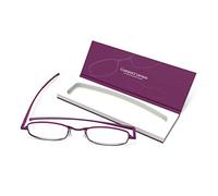 IF Compact Lenses Readers Slim Flat-Folding Unisex Reading Glasses - Orchid, "+1.0"""