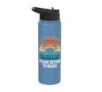 If Crabby Please Return to Beach Stainless Steel Insulated Water Bottle