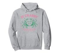If Crabby Please Return to the Beach Funny Coastal Crab Fun Pullover Hoodie